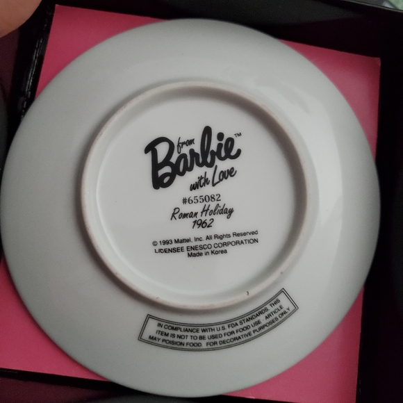 Barbie Display Plate Roman Holiday 1962 From Barbie with Love Mattel 1993 Vtg - Picture 4 of 8